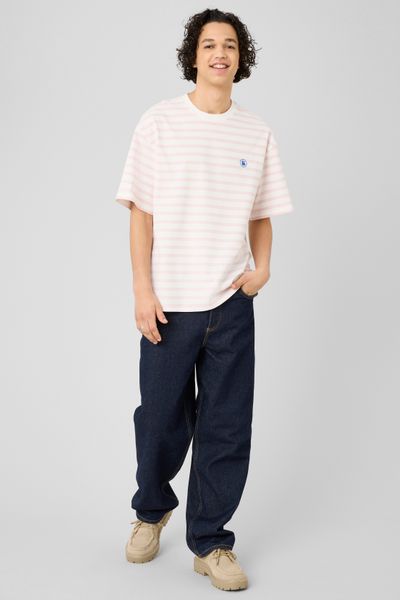 T-shirt marini&egrave;re imprim&eacute; devant/dos