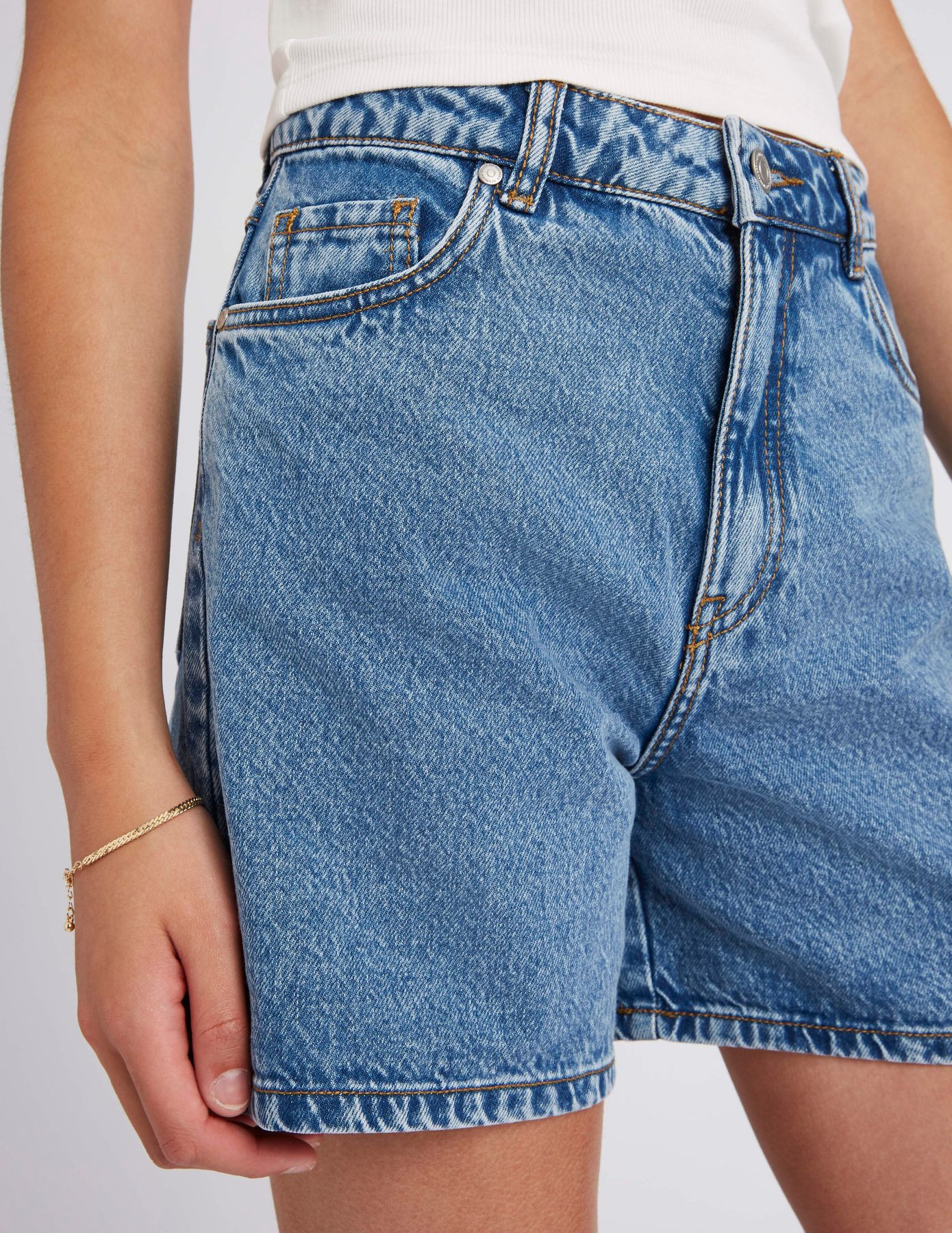 Short en jean mom fit