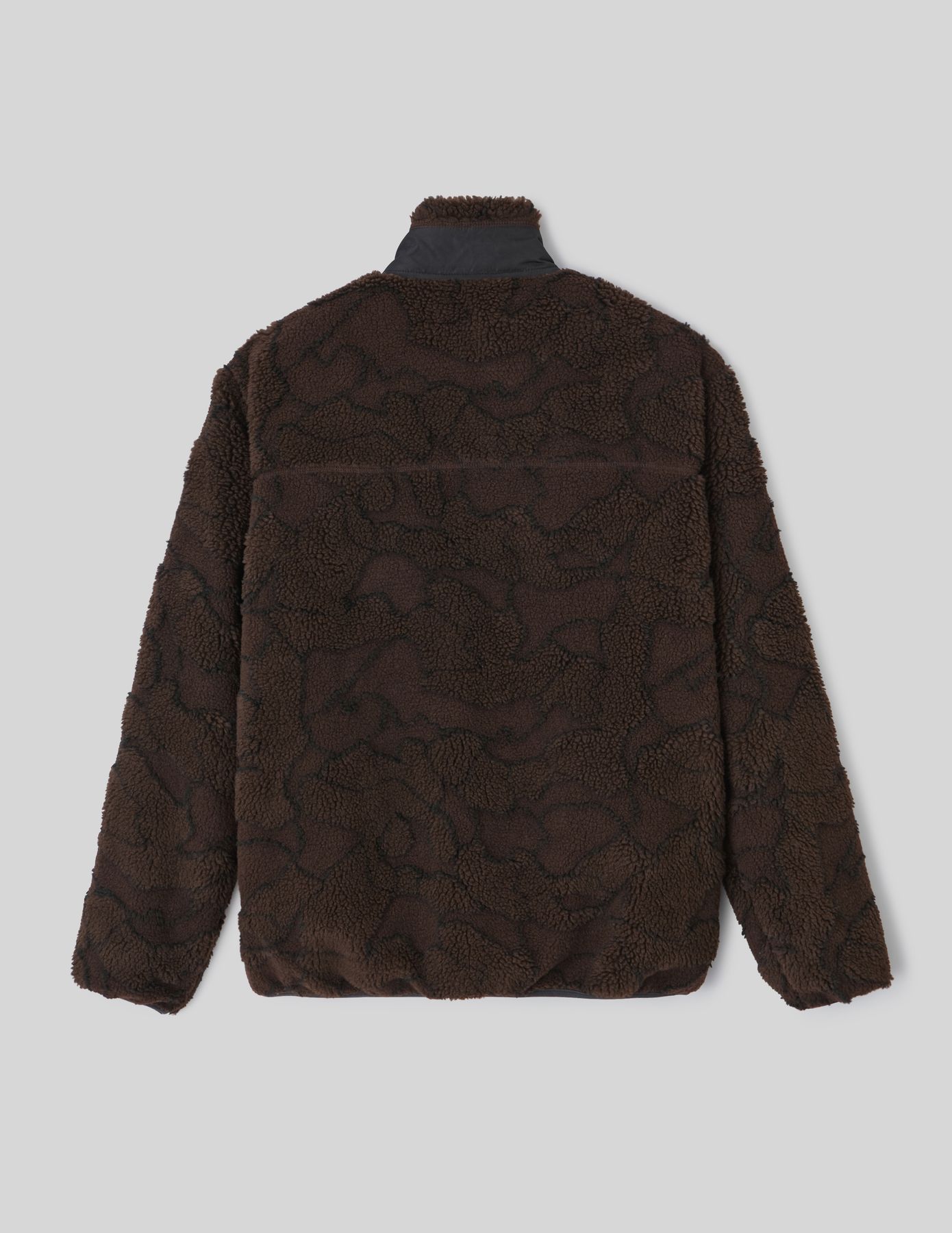 Blouson zippé sherpa imprimé