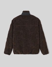 Blouson zippé sherpa imprimé