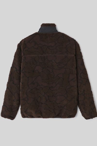 Blouson zippé sherpa imprimé