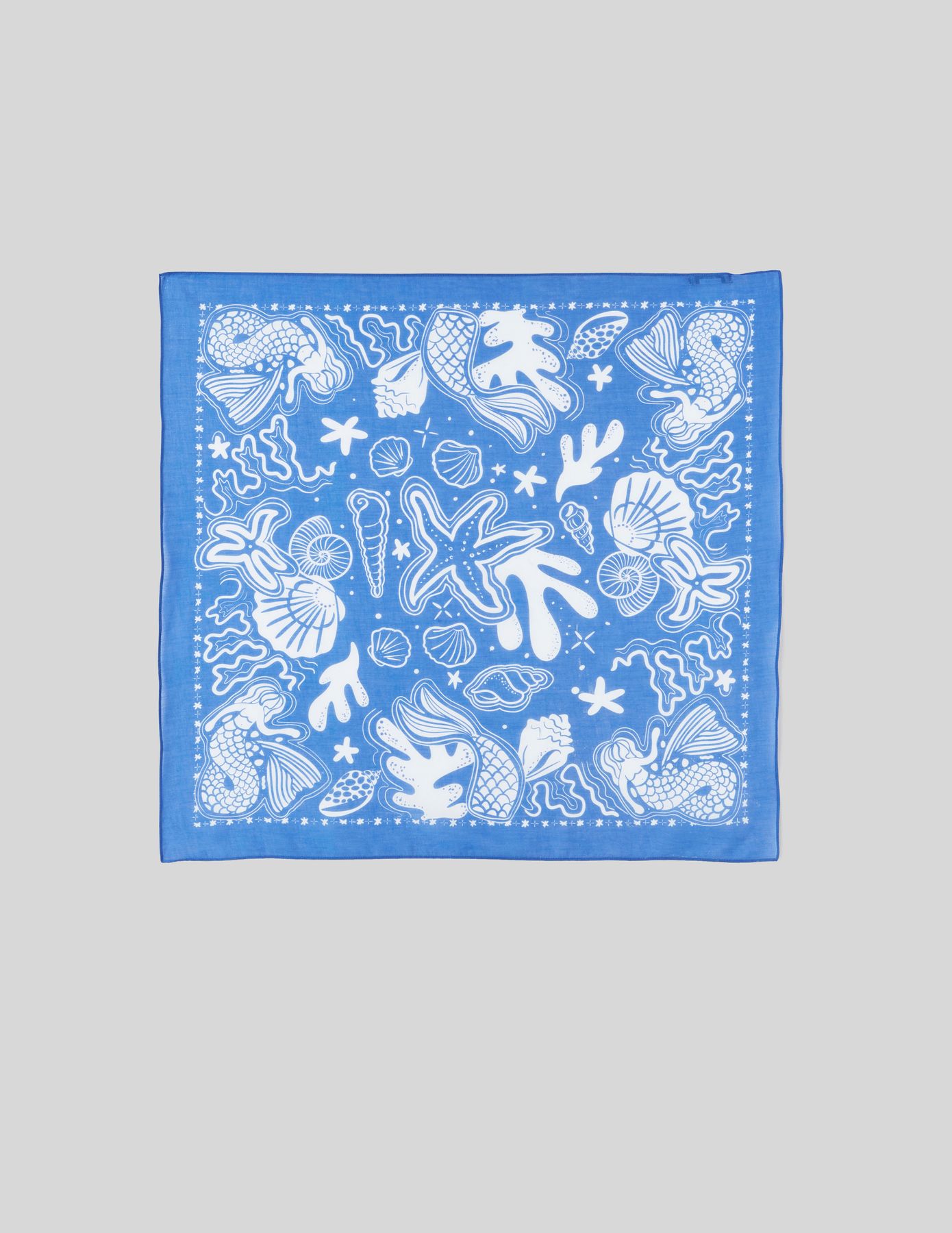 Foulard coton imprim&eacute;