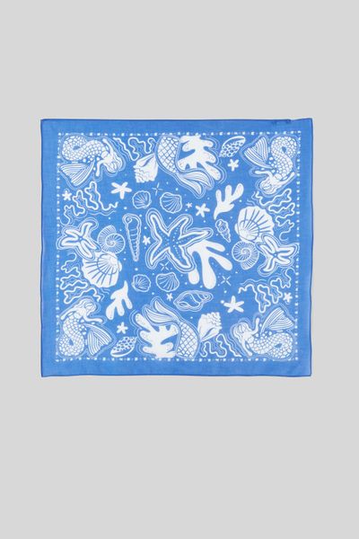 Foulard coton imprim&eacute;