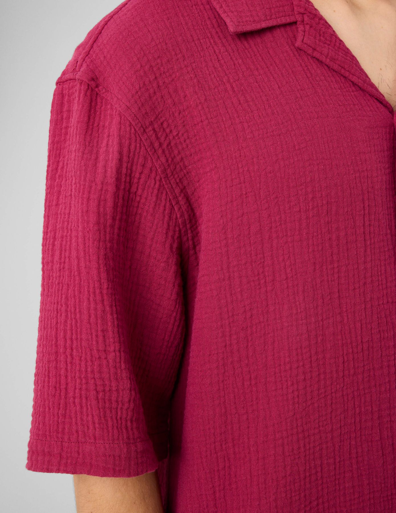 Chemise manches courtes gaze de coton