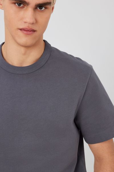 T-shirt lourd touché peau de pêche