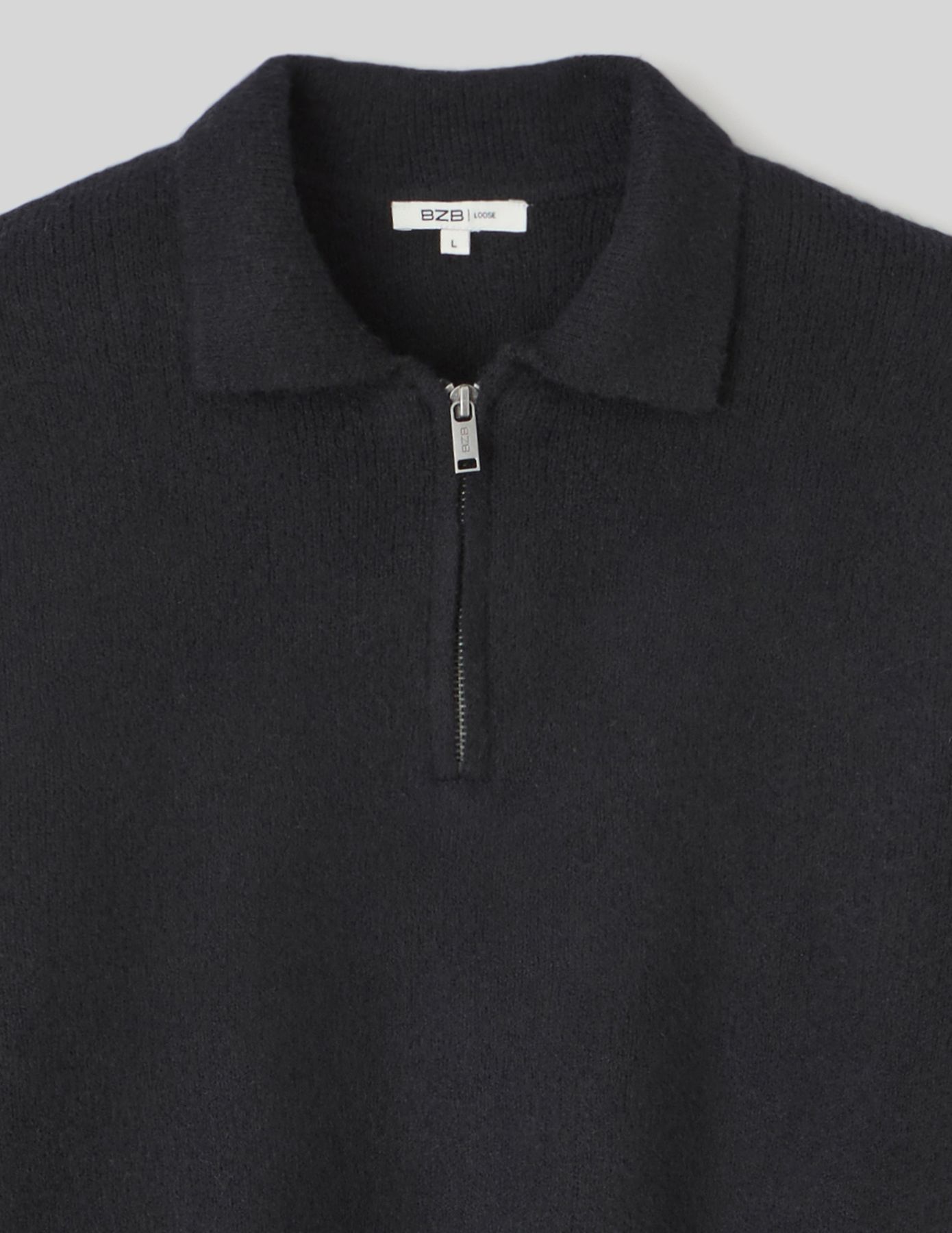 Pull col polo zippé
