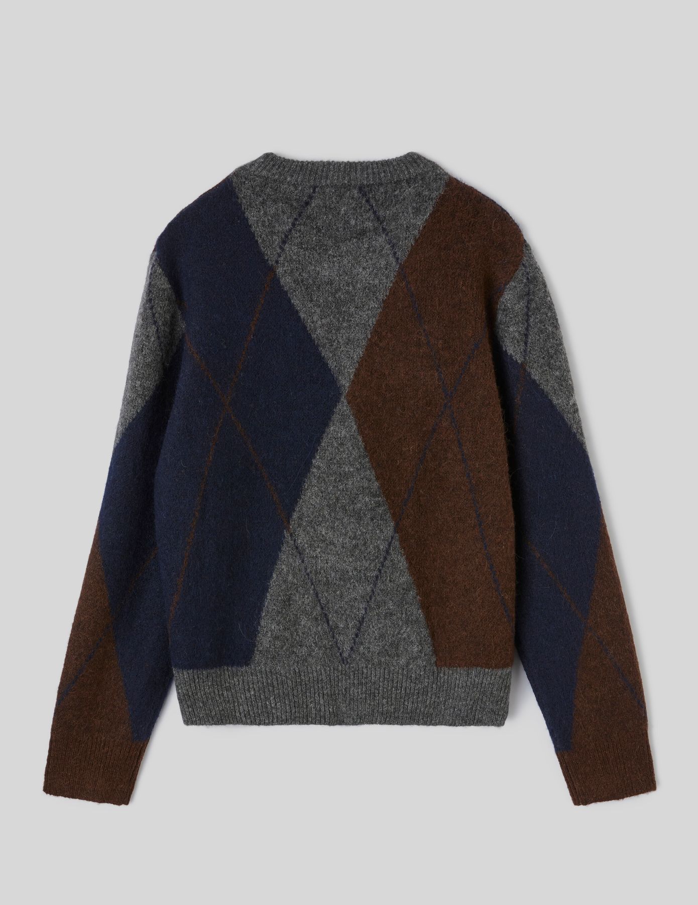 Pull jacquard col rond