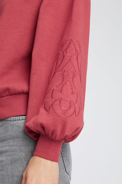 Sweat brodé manches