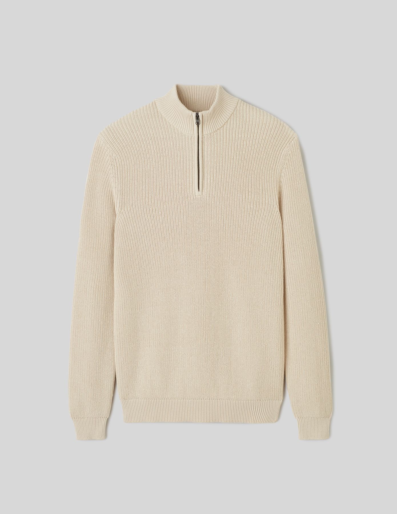 Pull avec col montant zippé