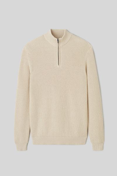 Pull avec col montant zippé