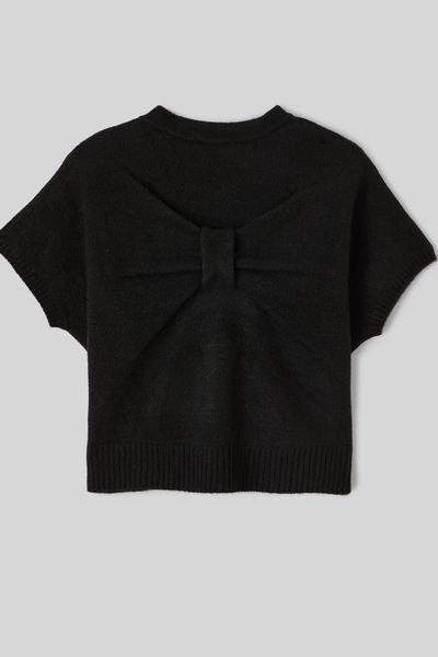 Pull manches courtes nœud dos