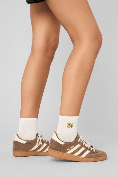 Lot de 2 paires de chaussettes brod&eacute;es