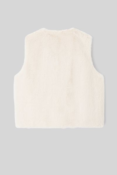 Veste imitation fourrure sans manches