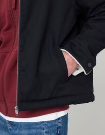 Blouson zippé col sherpa