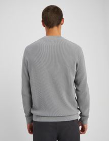 Pull col rond maille c&ocirc;tel&eacute;e