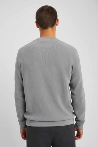 Pull col rond maille c&ocirc;tel&eacute;e