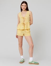Blouse à nouer motif vichy