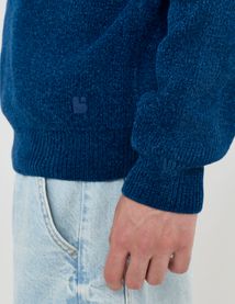 Pull chenille col rond