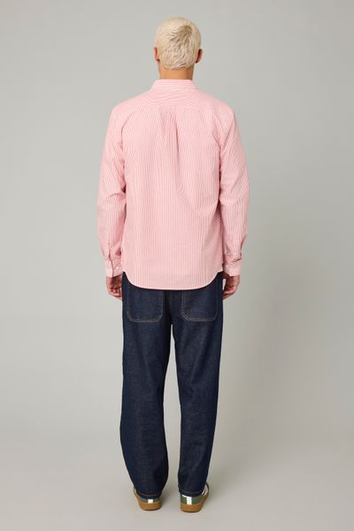 Chemise rayée droite