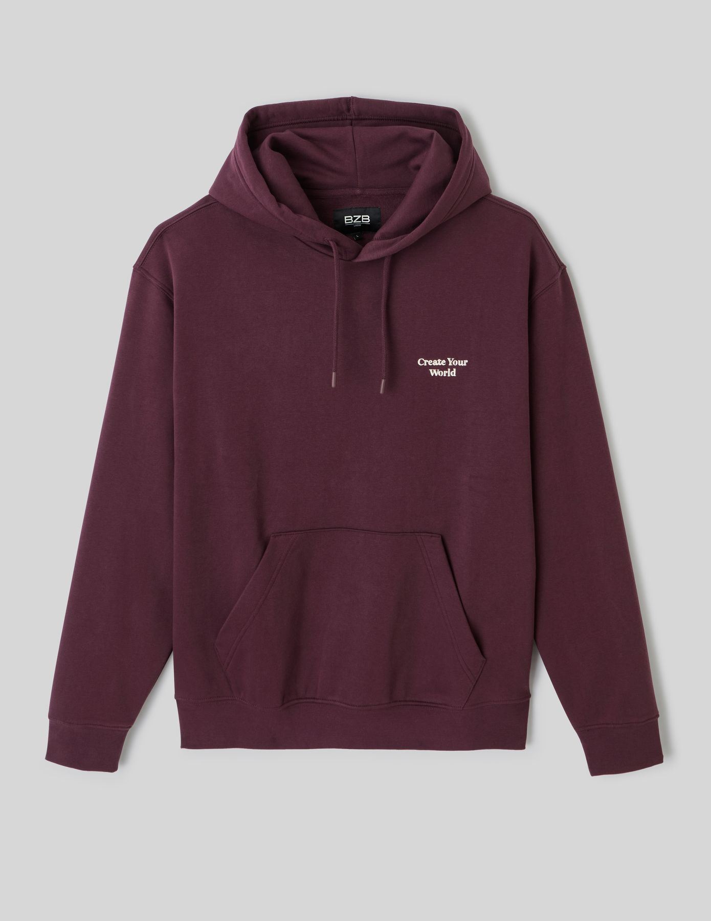 Sweat à capuche message brodé