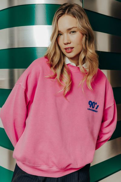 Sweat col rond imprim&eacute; &agrave; l&iquest;avant