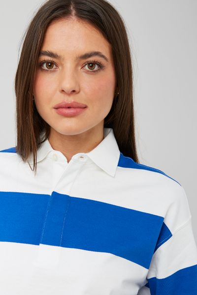 T-shirt col polo ray&eacute;