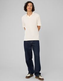 Polo maille c&ocirc;tel&eacute;e