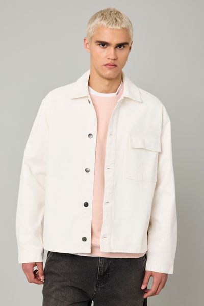 Veste boutonnée en twill