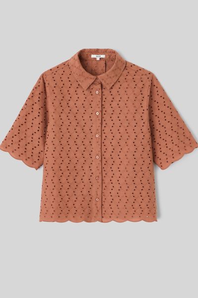 Chemisette en broderie anglaise