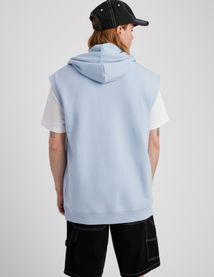 Sweat sans manches à capuche