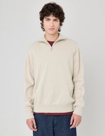 Pull col montant zippé