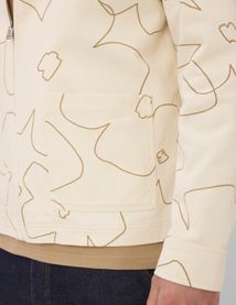 Veste zipp&eacute;e imprim&eacute;e