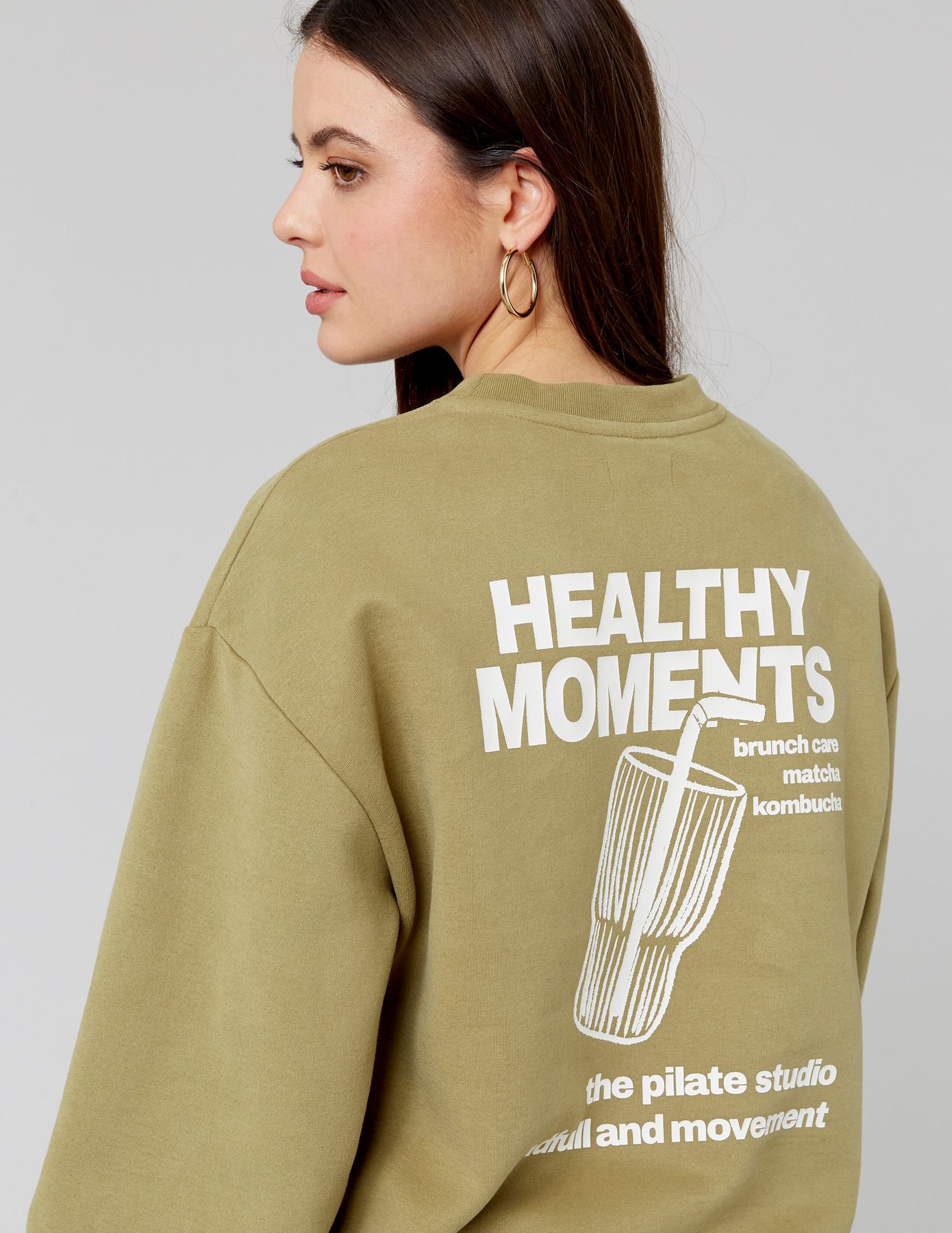 Sweat col rond imprimé