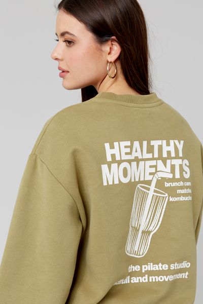 Sweat col rond imprimé