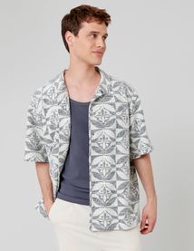 Chemisette en maille Jacquard