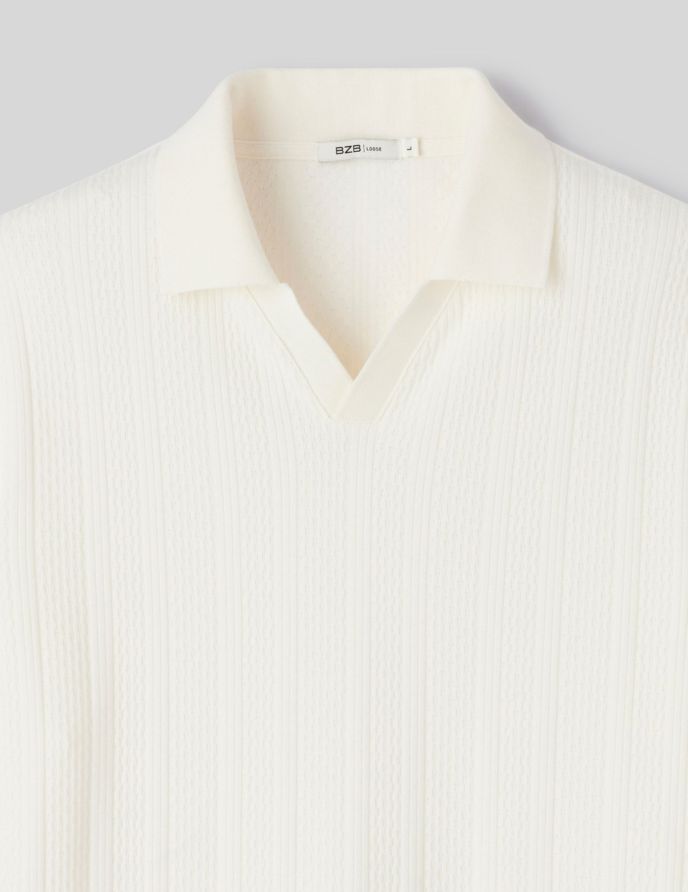 Polo maille fantaisie