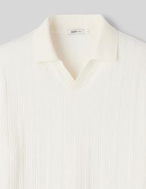 Polo maille fantaisie