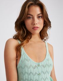 D&eacute;bardeur en crochet ajour&eacute;