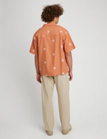 Chemise manches courtes brodée