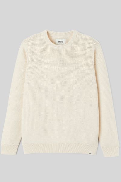Pull matière fantaisie