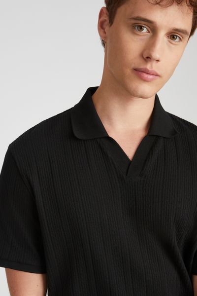 Polo maille fantaisie