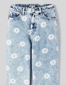 Jean straight imprimé