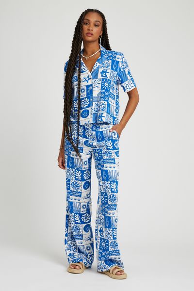 Pantalon fluide imprimé