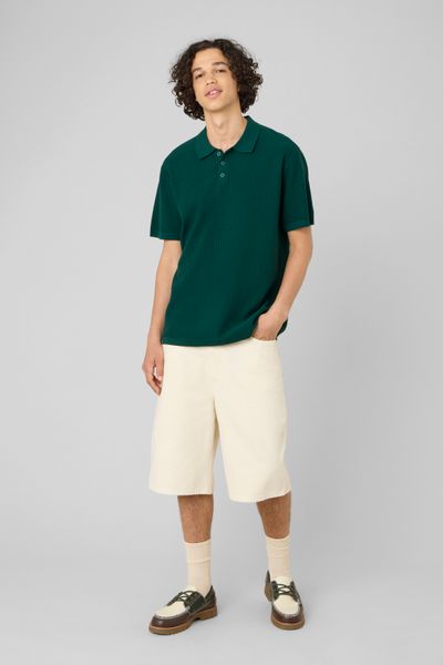Polo maille c&ocirc;tel&eacute;e