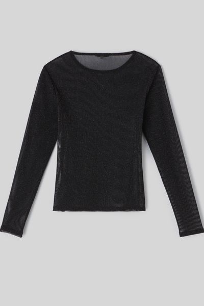 T-shirt resille paillet&eacute;