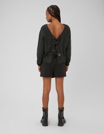 Gilet noeuds sequins