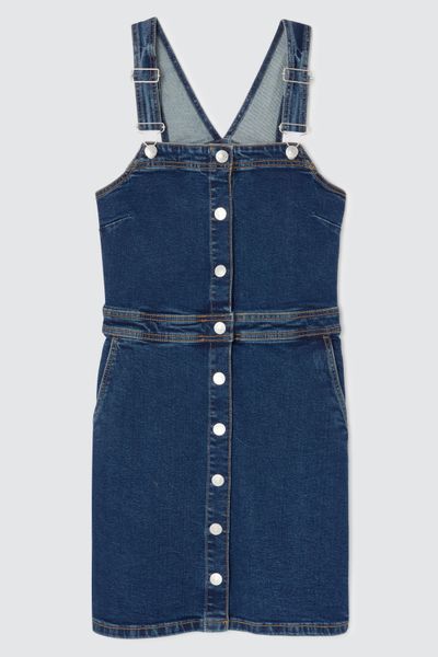 Robe chasuble en jean