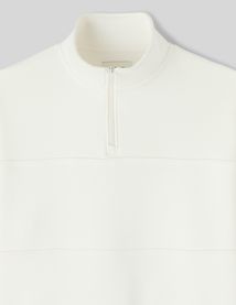 Sweat col montant zippé