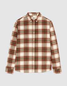 Chemise droite à carreaux