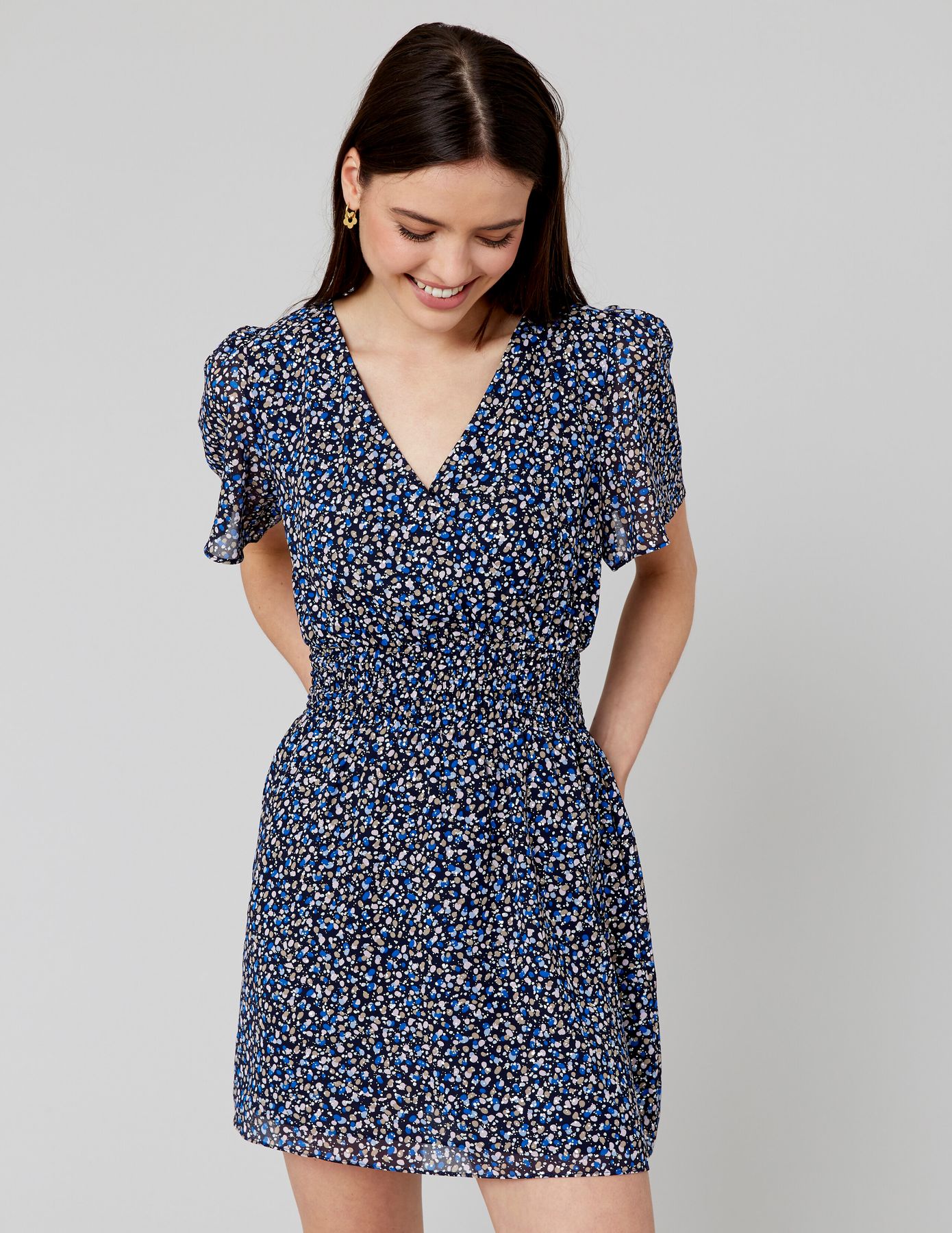 Robe courte imprimée